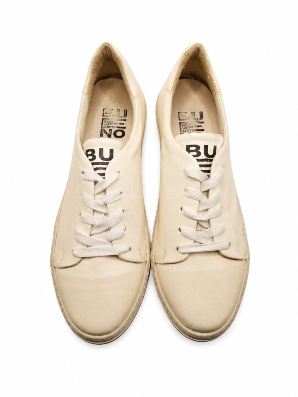 Bueno Leather Sneakers Cream EU 42 / US 11